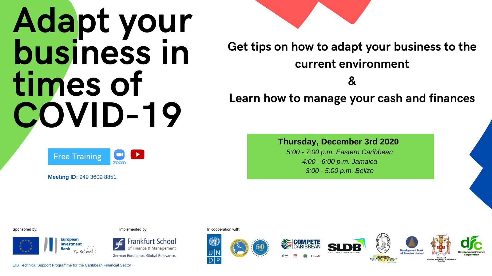 DFC Adapt your business in times of Covid-19 - Belize Chamber of Commerce  and Industry