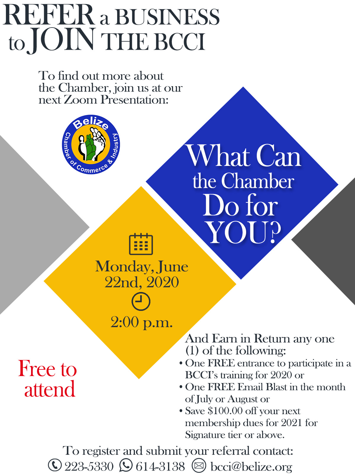 The BCCI Is Here For You! - Belize Chamber of Commerce and Industry